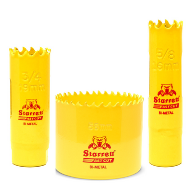 Starrett Holesaw Fast Cut Bi-Metal Holesaw 14mm - 210mm