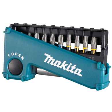 Makita 11 Piece Impact Premier Screwdriver Bit Set Torsion + Magnetic Bit Holder