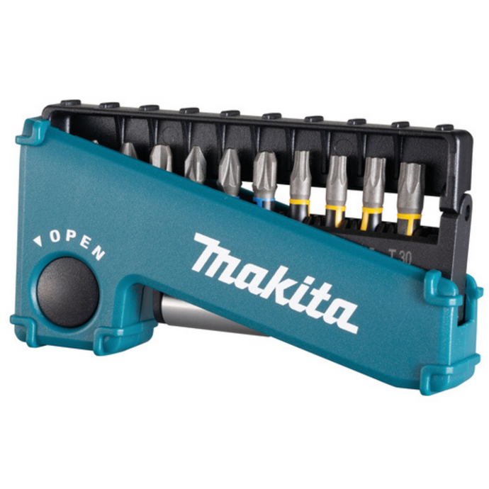 Makita 11 Piece Impact Premier Screwdriver Bit Set Torsion + Magnetic Bit Holder