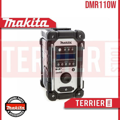 Makita DMR110W Li-ion DAB/DAB+ Job Site Radio - Batteries and Charger Not Included