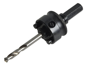 Starrett A2 Quick-Hitch Arbor Fits Hole Saws 32-210mm 1.1/4-inch - 8.9/32-inch and Shank Size 11mm 7/16-inch Hex, AY141