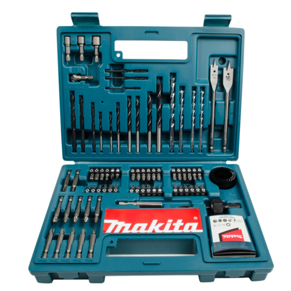 Makita B-53811 Drill & Screwdriver Bit Accessory Set (100 Piece), Multi-Colour, Set of 100