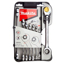 Load image into Gallery viewer, Makita B-65523 Double Ended Rachet Wrench - 8 Piece Set